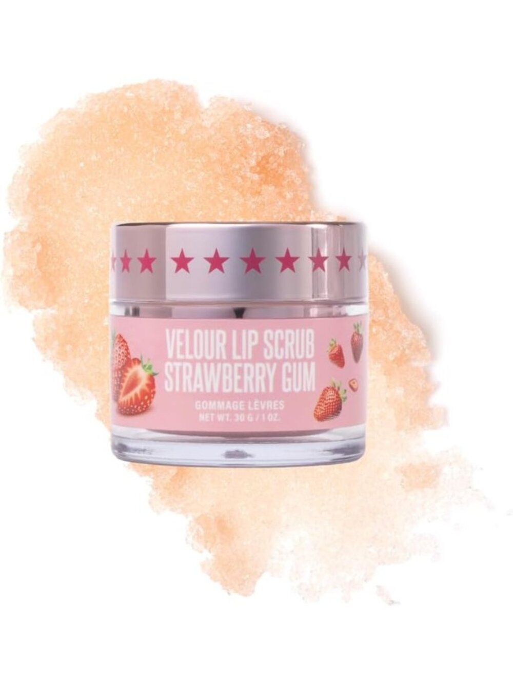 Exfoliating Sugar Lip Scrub - Vegan & Cruelty-Free Lip Treatment, 30g Strawberry